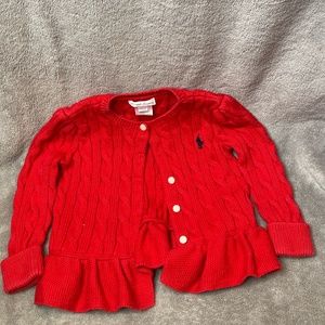 Ralph Lauren 18 month Red Cardigan